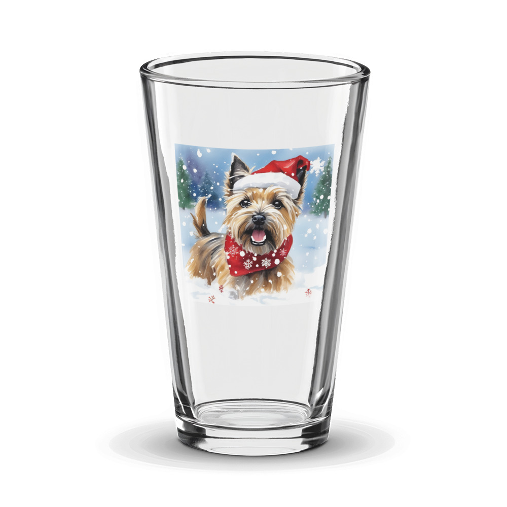 PugMug Custom Cairn Terrier Glass Tumbler