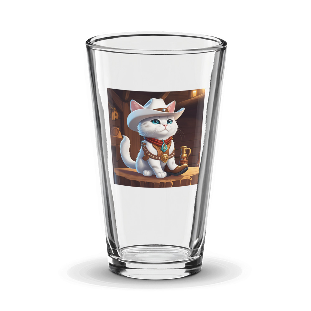 PugMug Custom White Exotic Cat Glass Tumbler