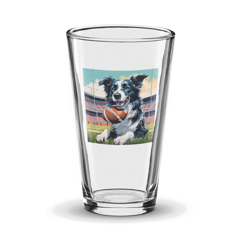 PugMug Custom Border Collie Glass Tumbler
