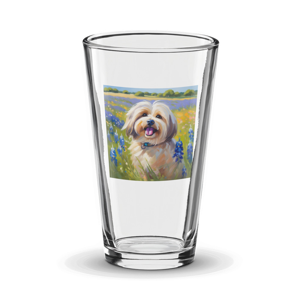 PugMug Custom Tan Havanese Dog Glass Tumbler