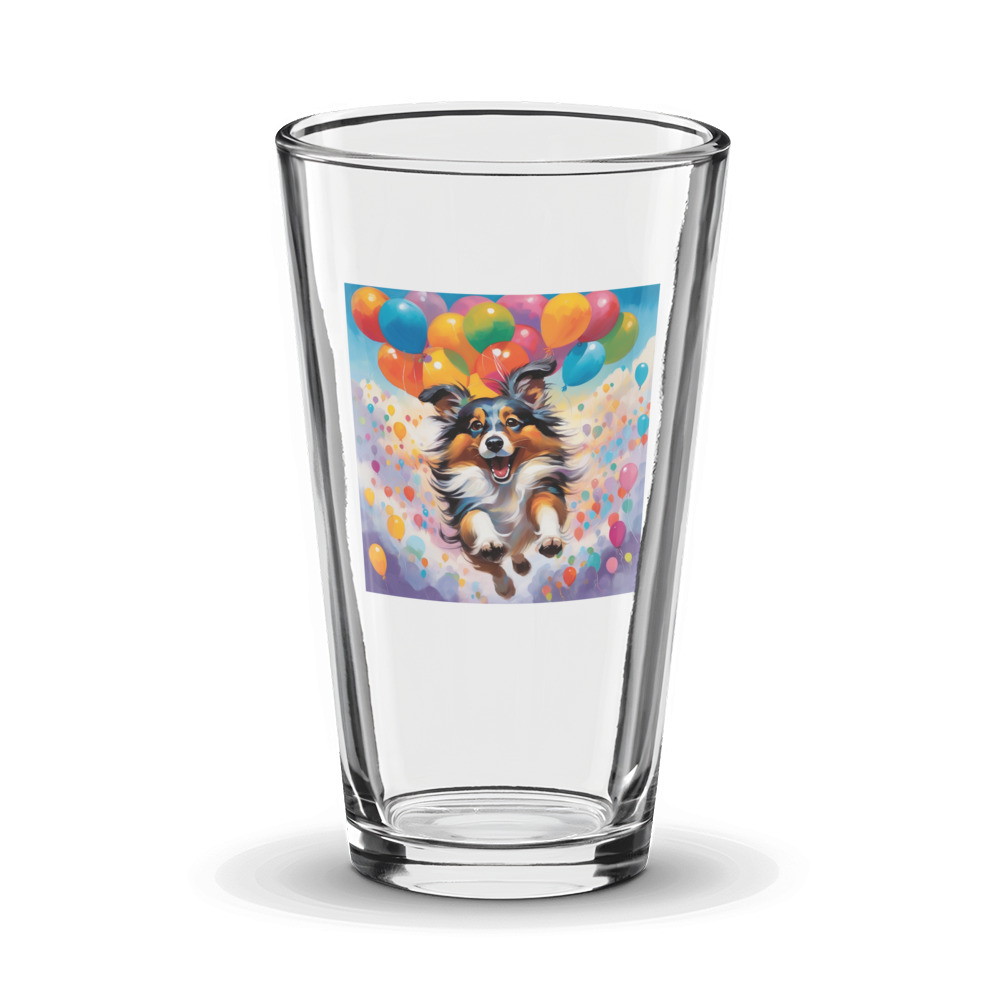 PugMug Custom Shetland Sheepdog Glass Tumbler