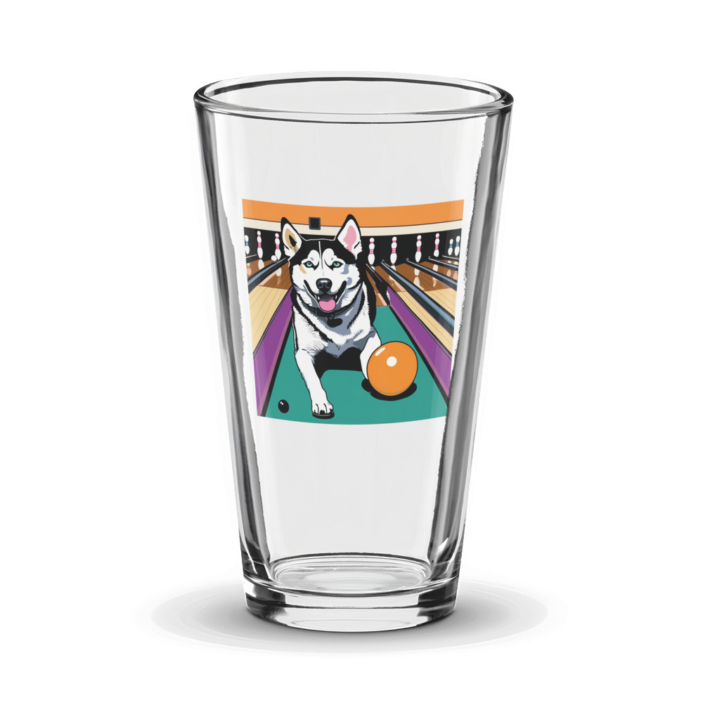 PugMug Custom Siberian Husky Glass Tumbler