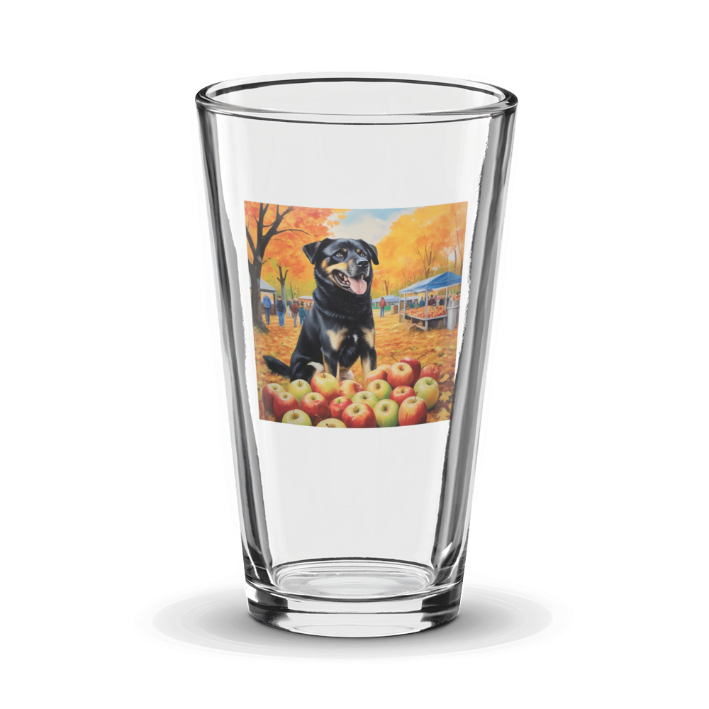 PugMug Custom Blue Glass Tumbler