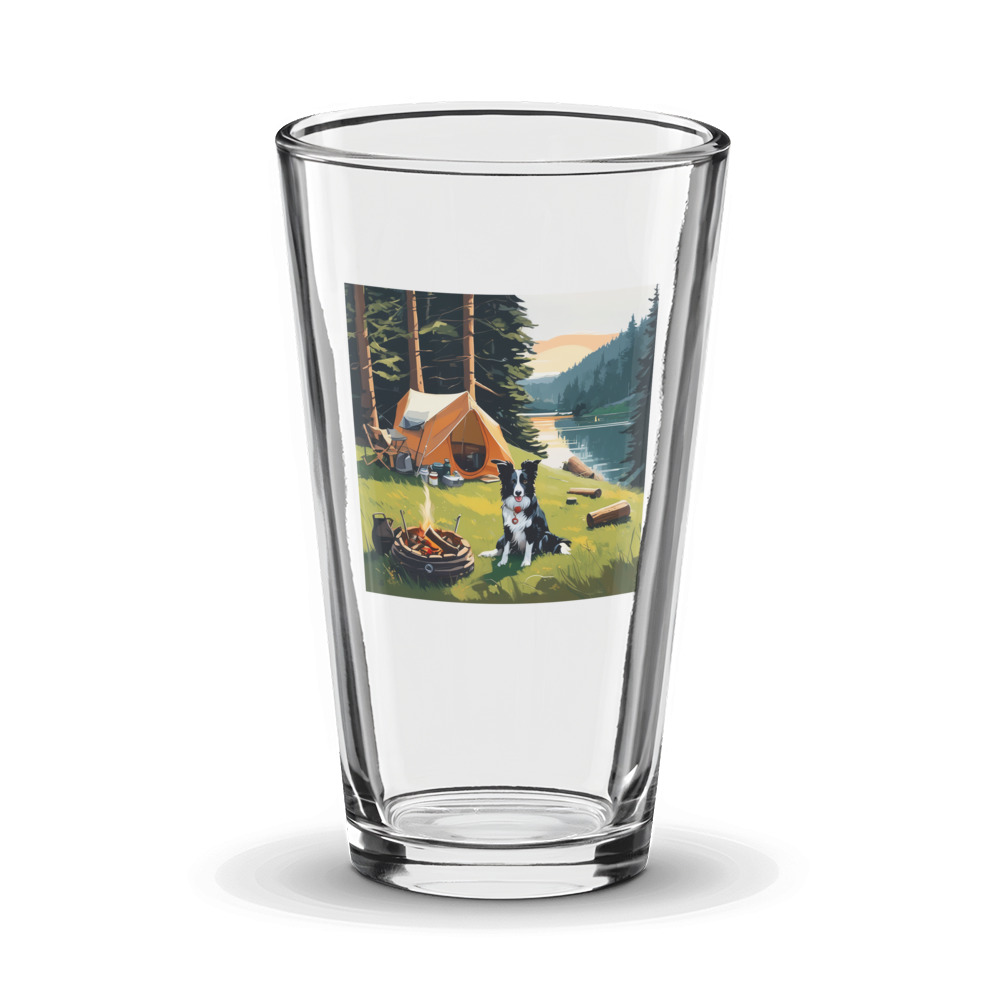 PugMug Custom Border Collie Glass Tumbler