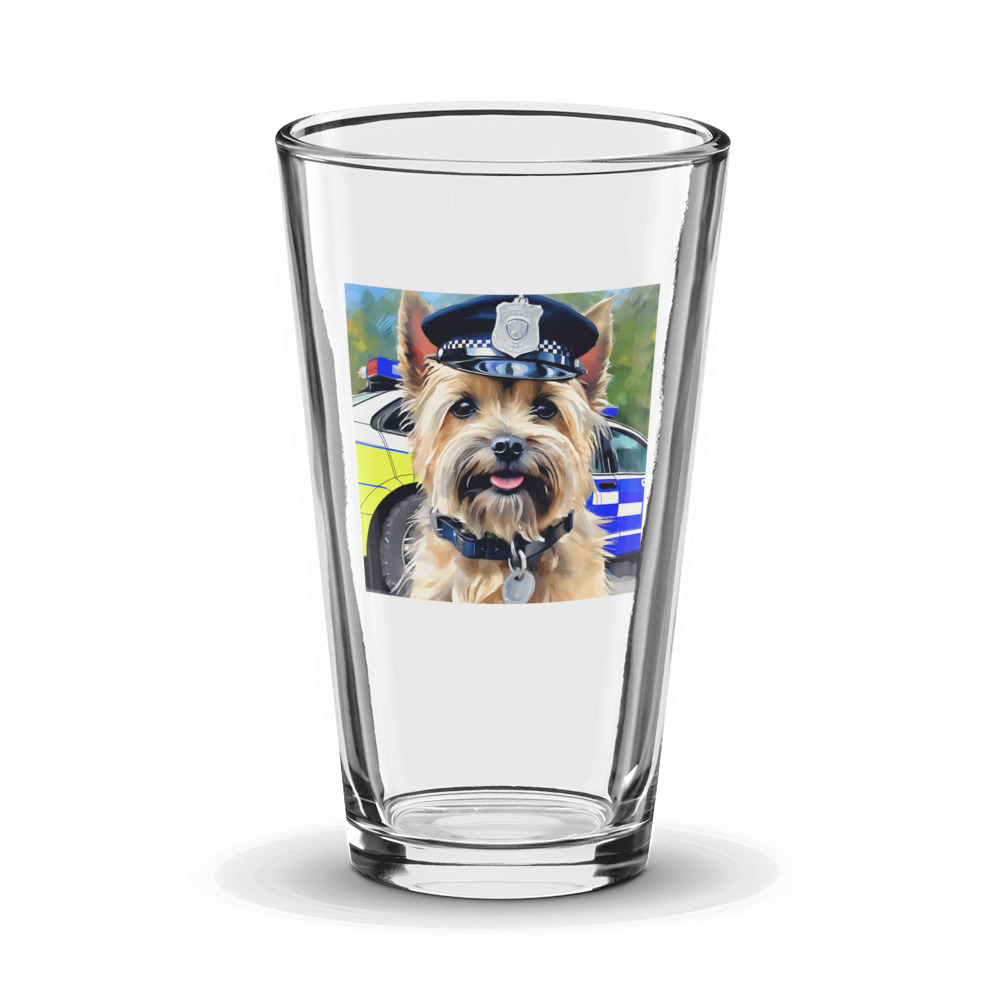PugMug Custom Cairn Terrier Glass Tumbler