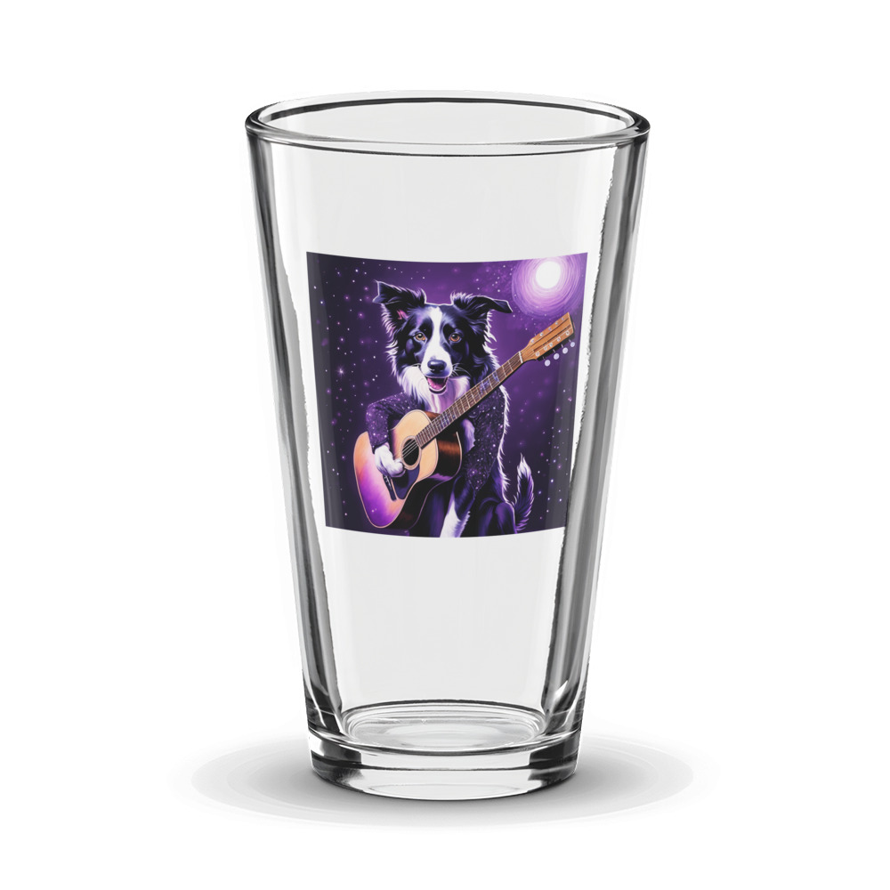 PugMug Custom Border Collie Glass Tumbler
