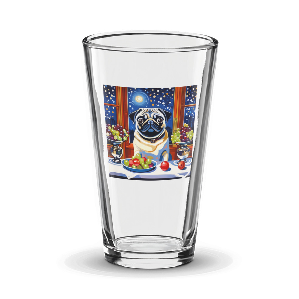 PugMug Custom Pug Glass Tumbler