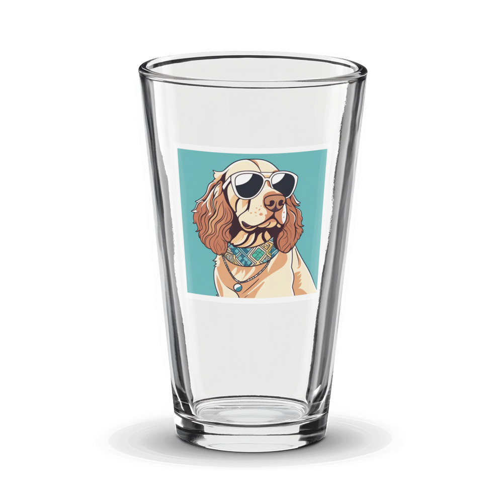 PugMug Custom Cocker Spaniel Glass Tumbler