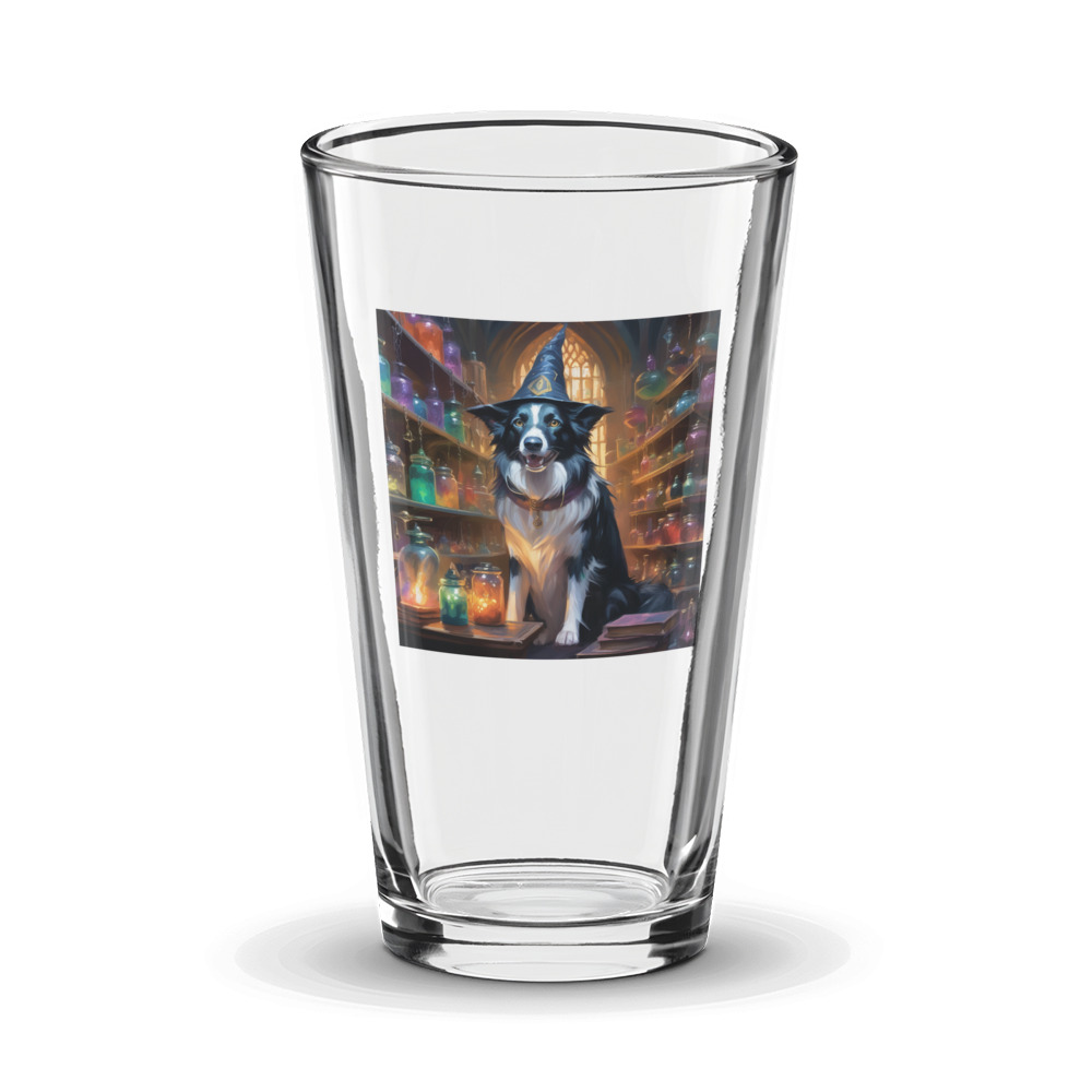 PugMug Custom Border Collie Glass Tumbler