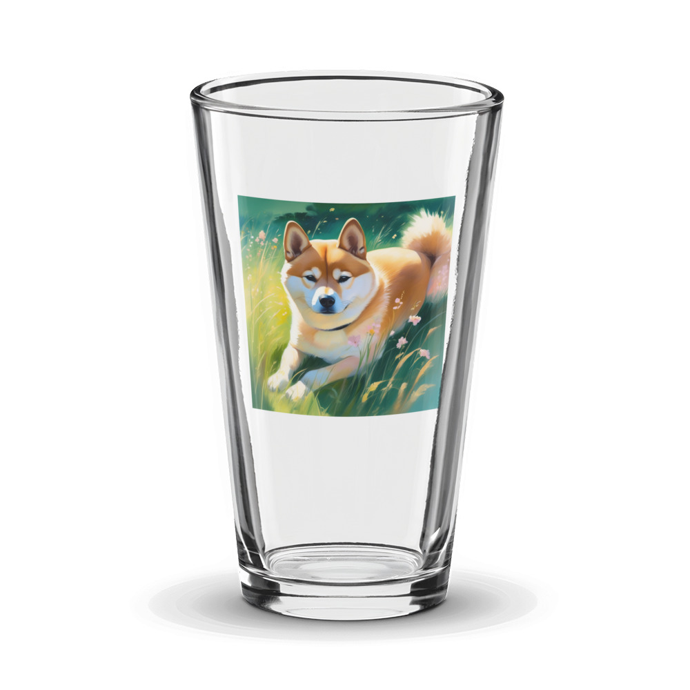PugMug Custom Shiba Inu Glass Tumbler