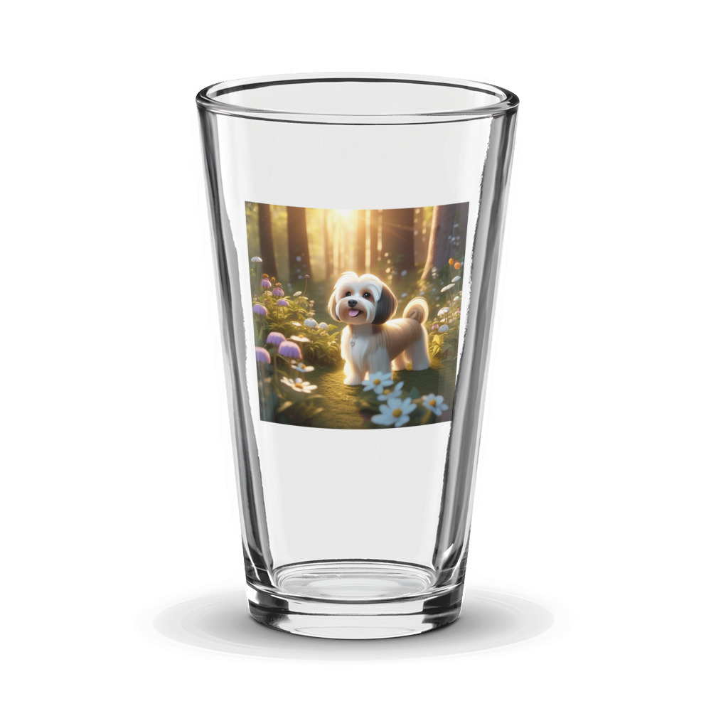PugMug Custom Tan Havanese Dog Glass Tumbler