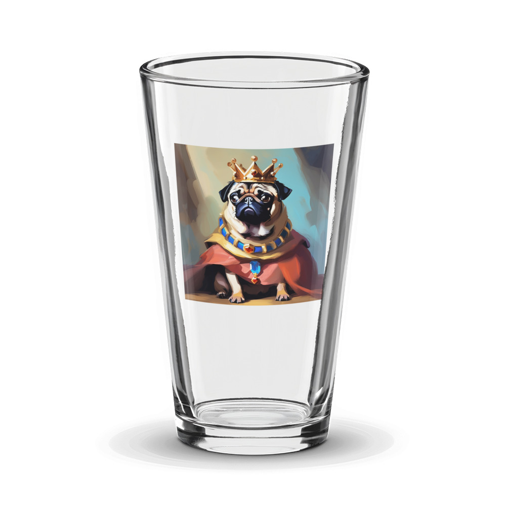 PugMug Custom Pug Glass Tumbler