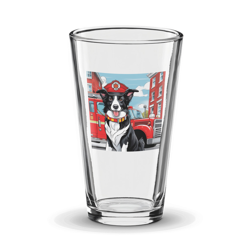 PugMug Custom Border Collie Glass Tumbler