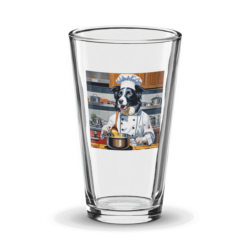 PugMug Custom Border Collie Glass Tumbler