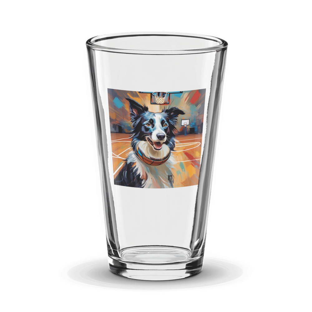 PugMug Custom Border Collie Glass Tumbler