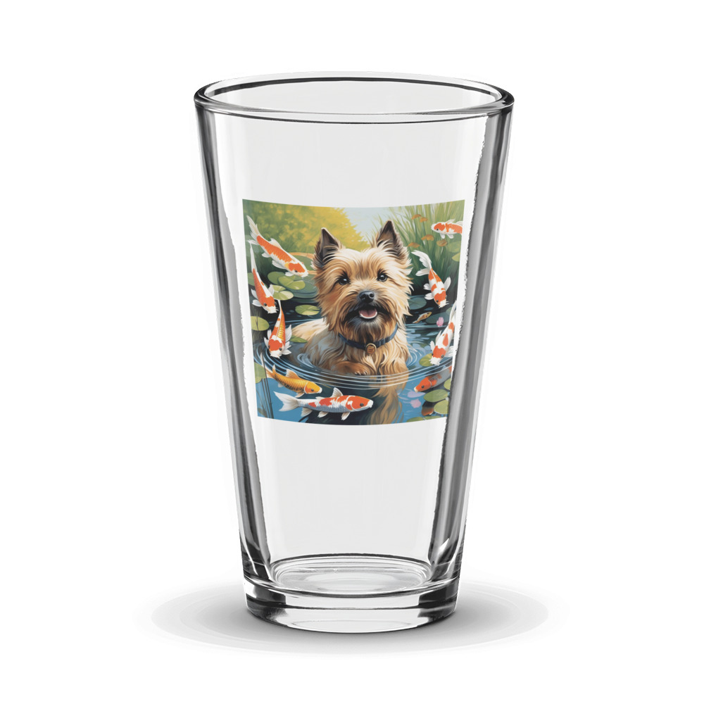 PugMug Custom Cairn Terrier Glass Tumbler