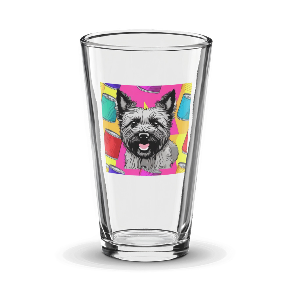 PugMug Custom Cairn Terrier Glass Tumbler
