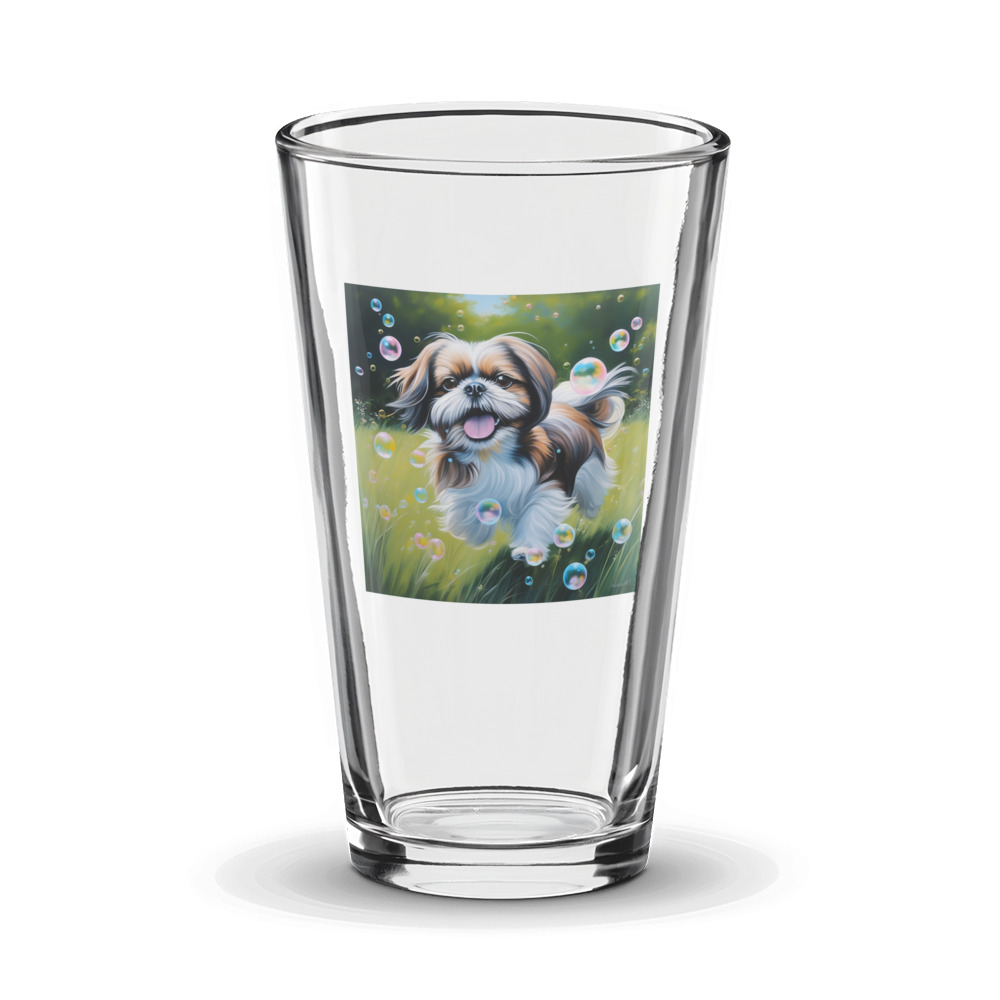 PugMug Custom Shih Tzu Glass Tumbler