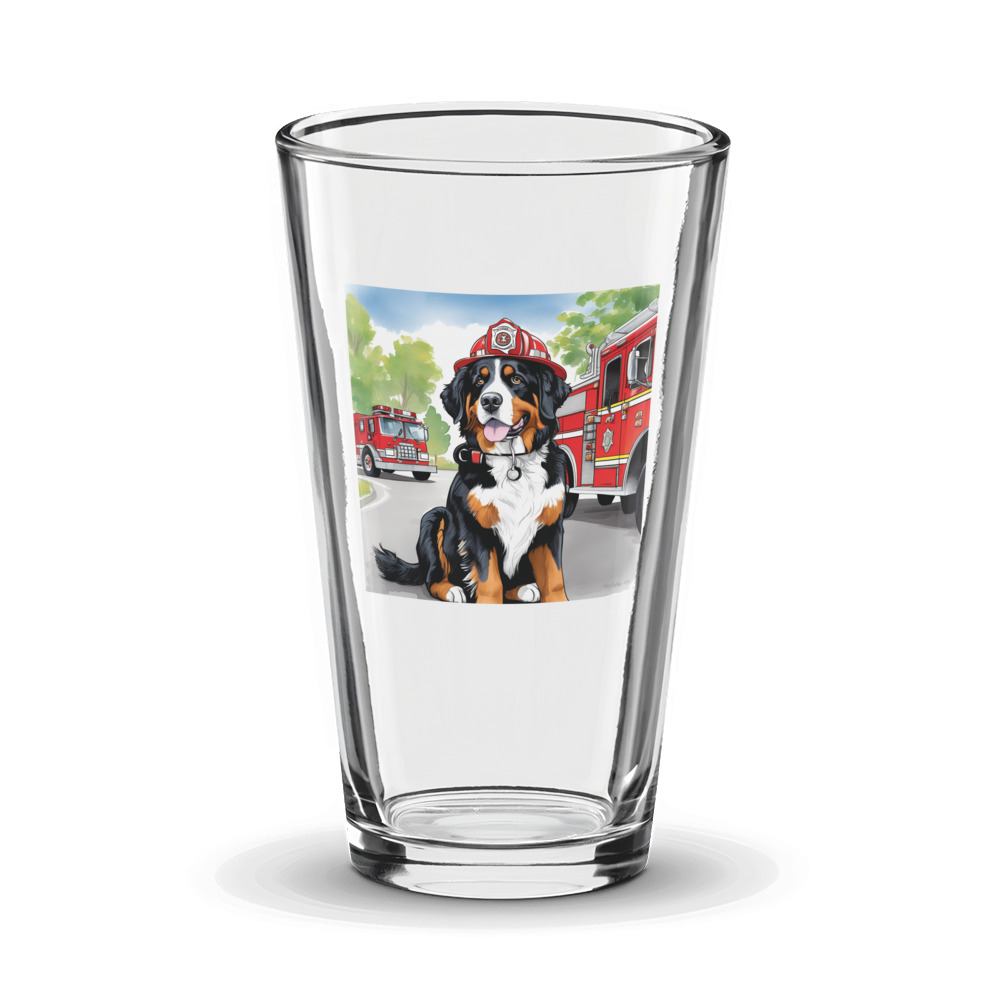PugMug Custom Bernese Mountain Dog Glass Tumbler