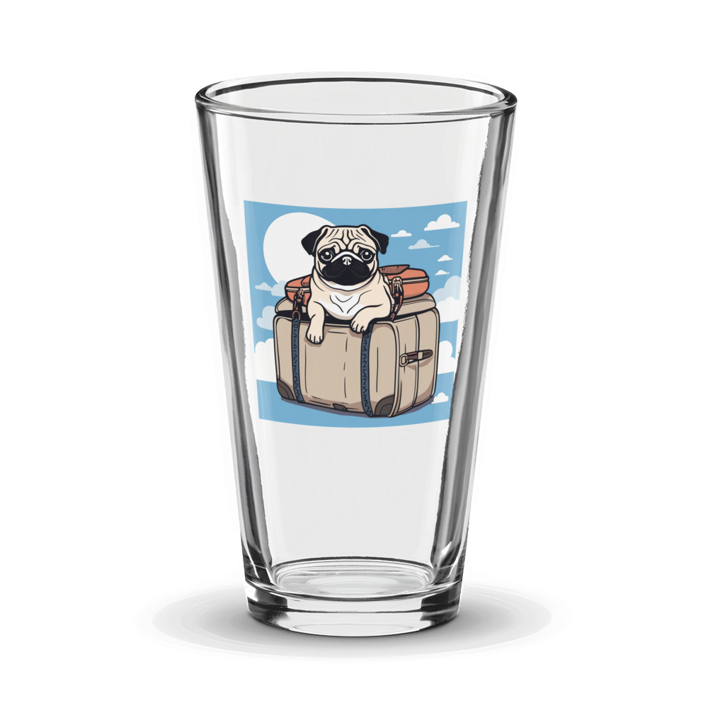 PugMug Custom Pug Glass Tumbler