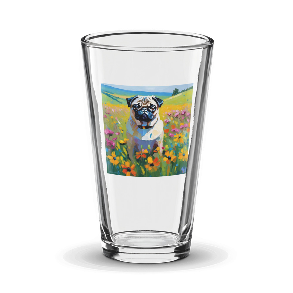 PugMug Custom Pug Glass Tumbler