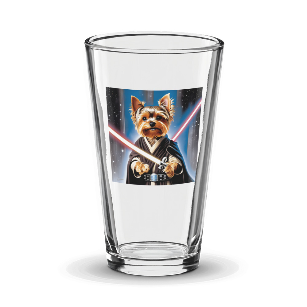 PugMug Custom Yorkshire Terrier Glass Tumbler