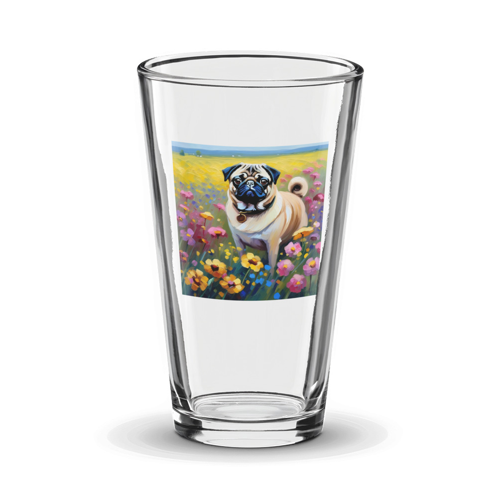 PugMug Custom Pug Glass Tumbler