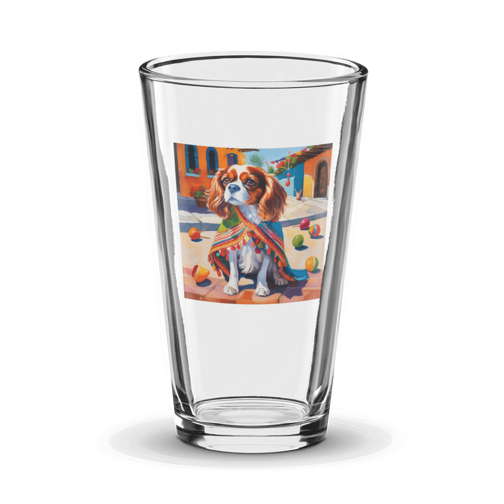 PugMug Custom Cavalier King Charles Spaniel Glass Tumbler
