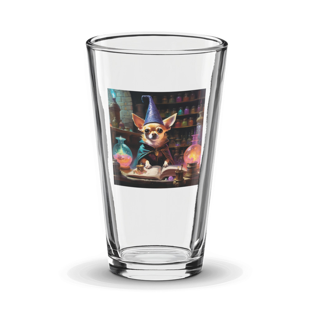 PugMug Custom Chihuahua Glass Tumbler