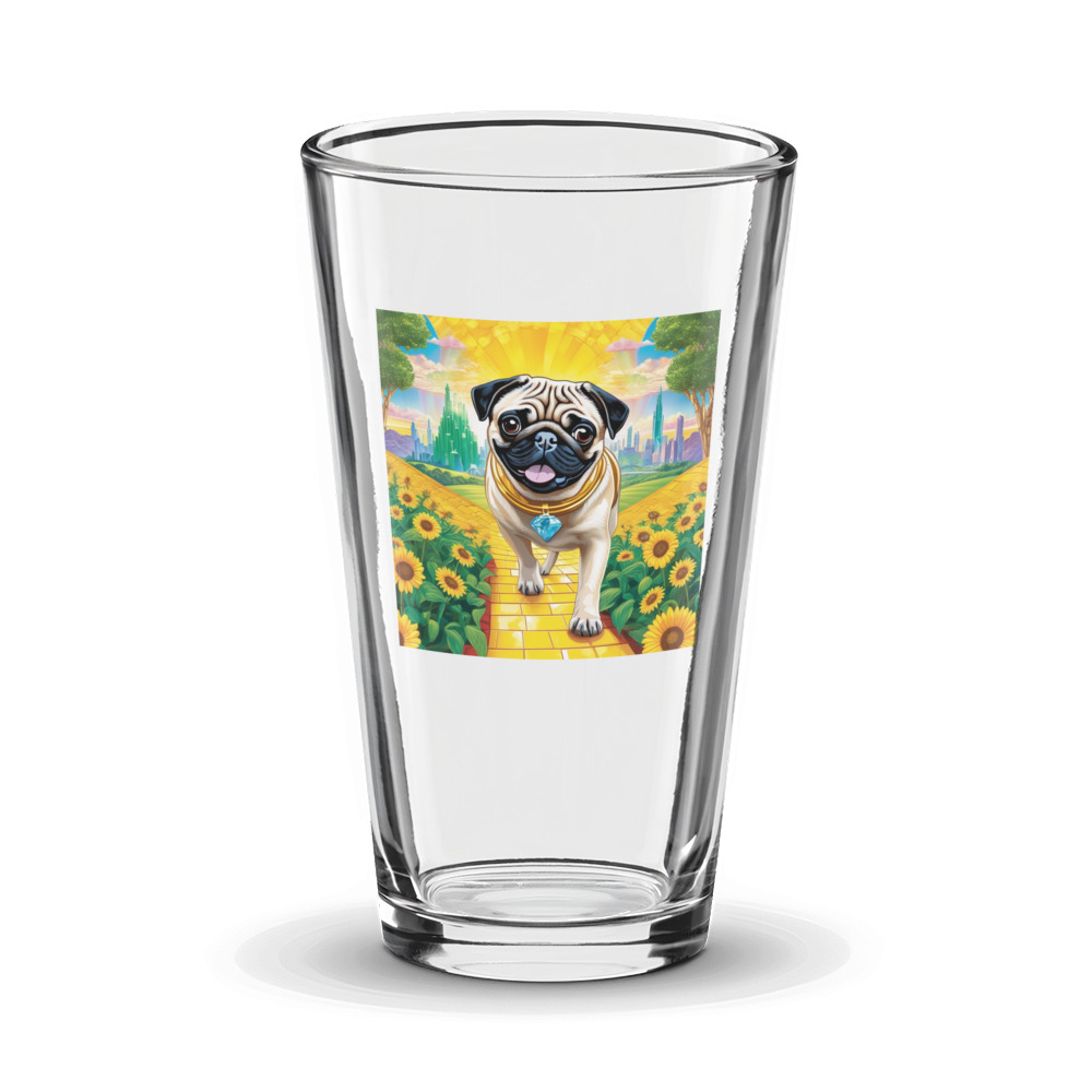 PugMug Custom Pug Glass Tumbler