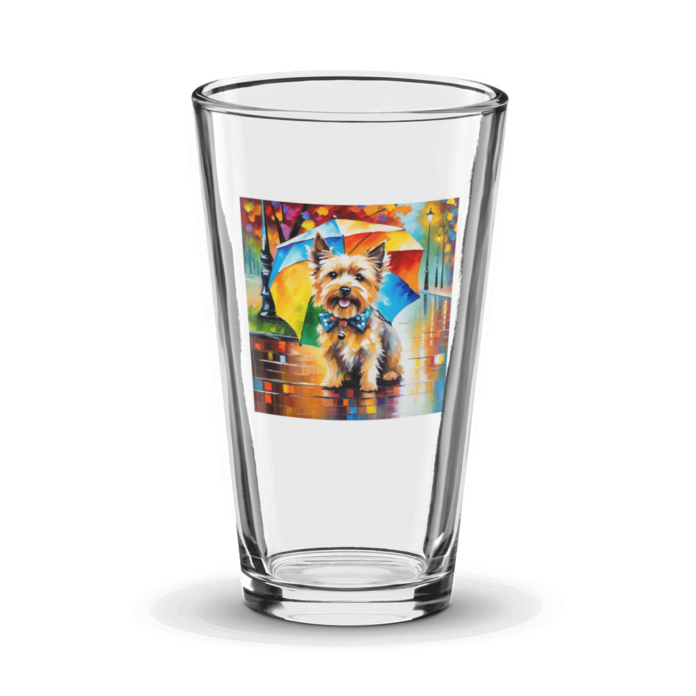 PugMug Custom Cairn Terrier Glass Tumbler