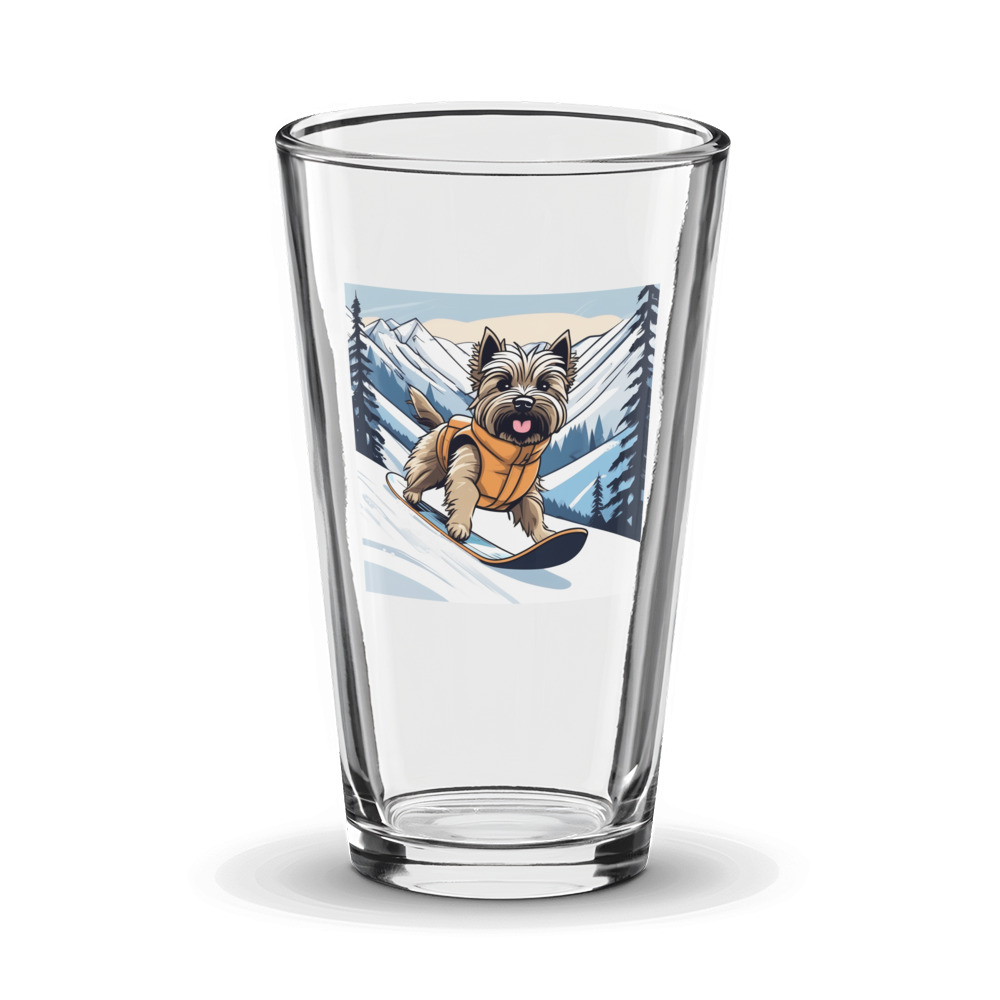 PugMug Custom Cairn Terrier Glass Tumbler