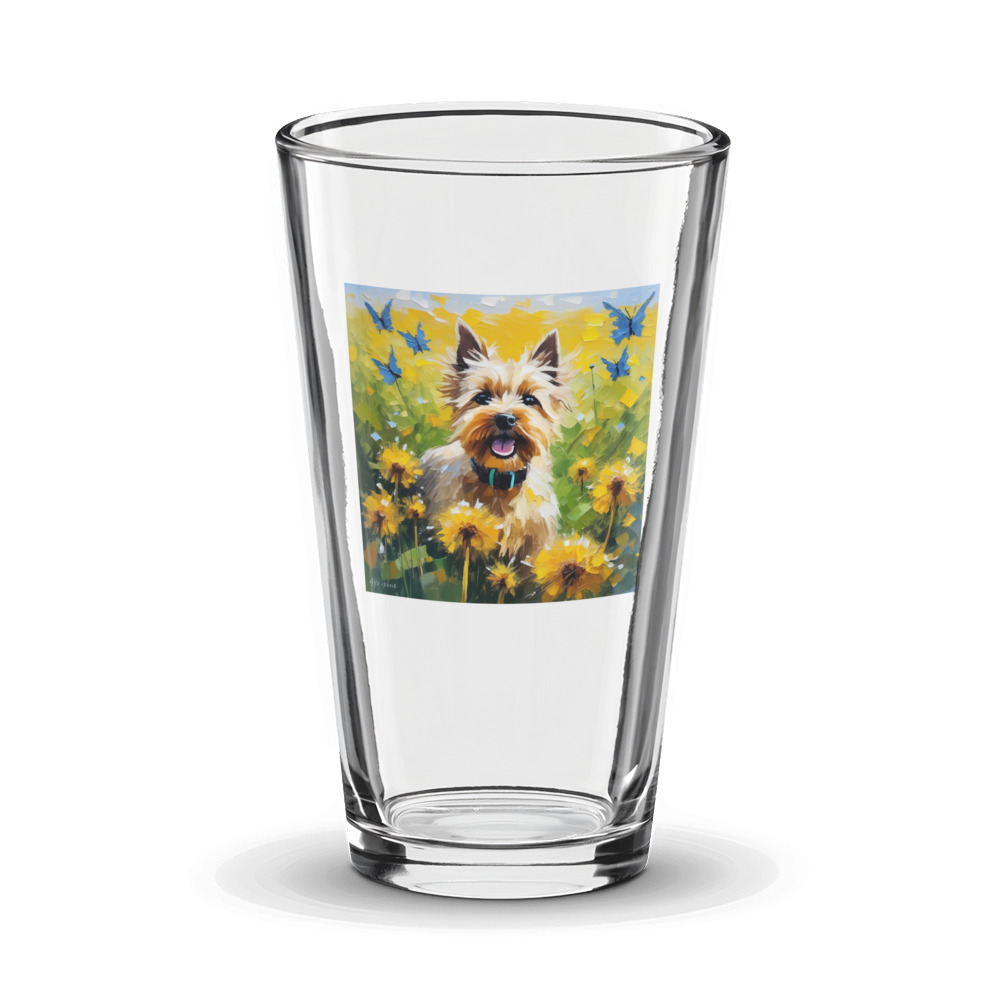 PugMug Custom Cairn Terrier Glass Tumbler