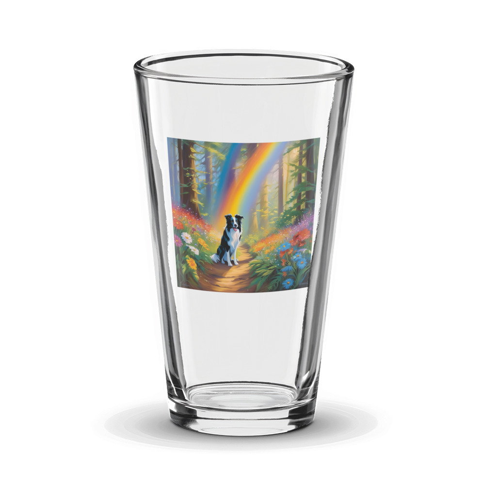 PugMug Custom Border Collie Glass Tumbler
