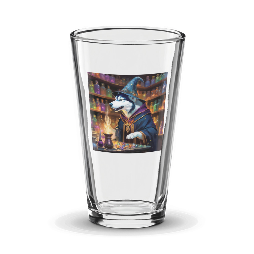 PugMug Custom Siberian Husky Glass Tumbler