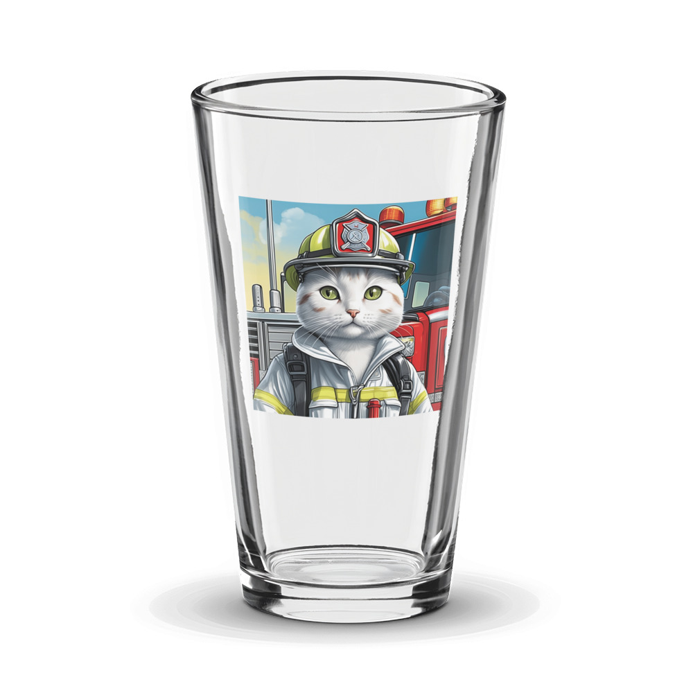 PugMug Custom White Companion Cat Glass Tumbler