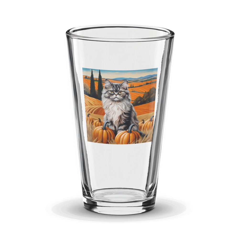PugMug Custom Tabby Persian Cat Glass Tumbler