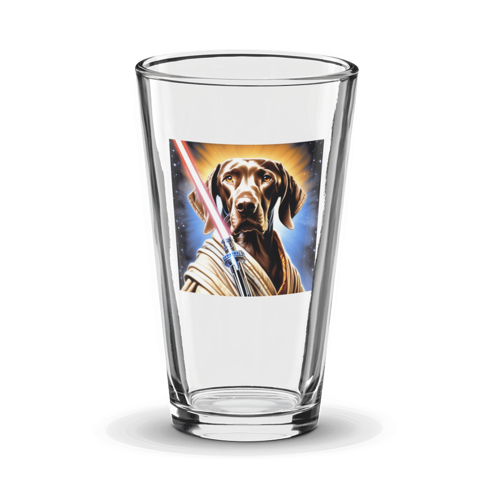 PugMug Custom Weimaraner Glass Tumbler