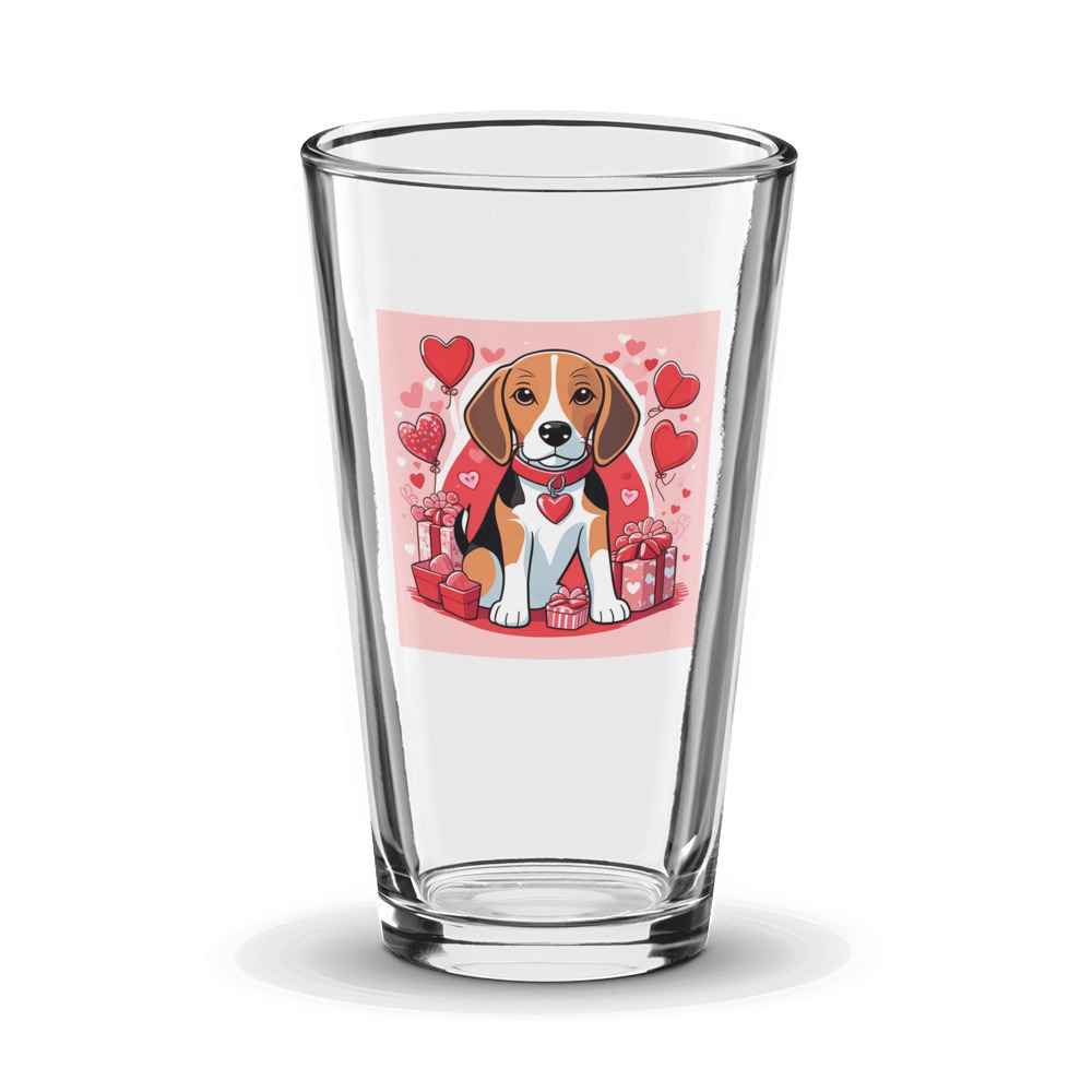 PugMug Custom Beagle Glass Tumbler