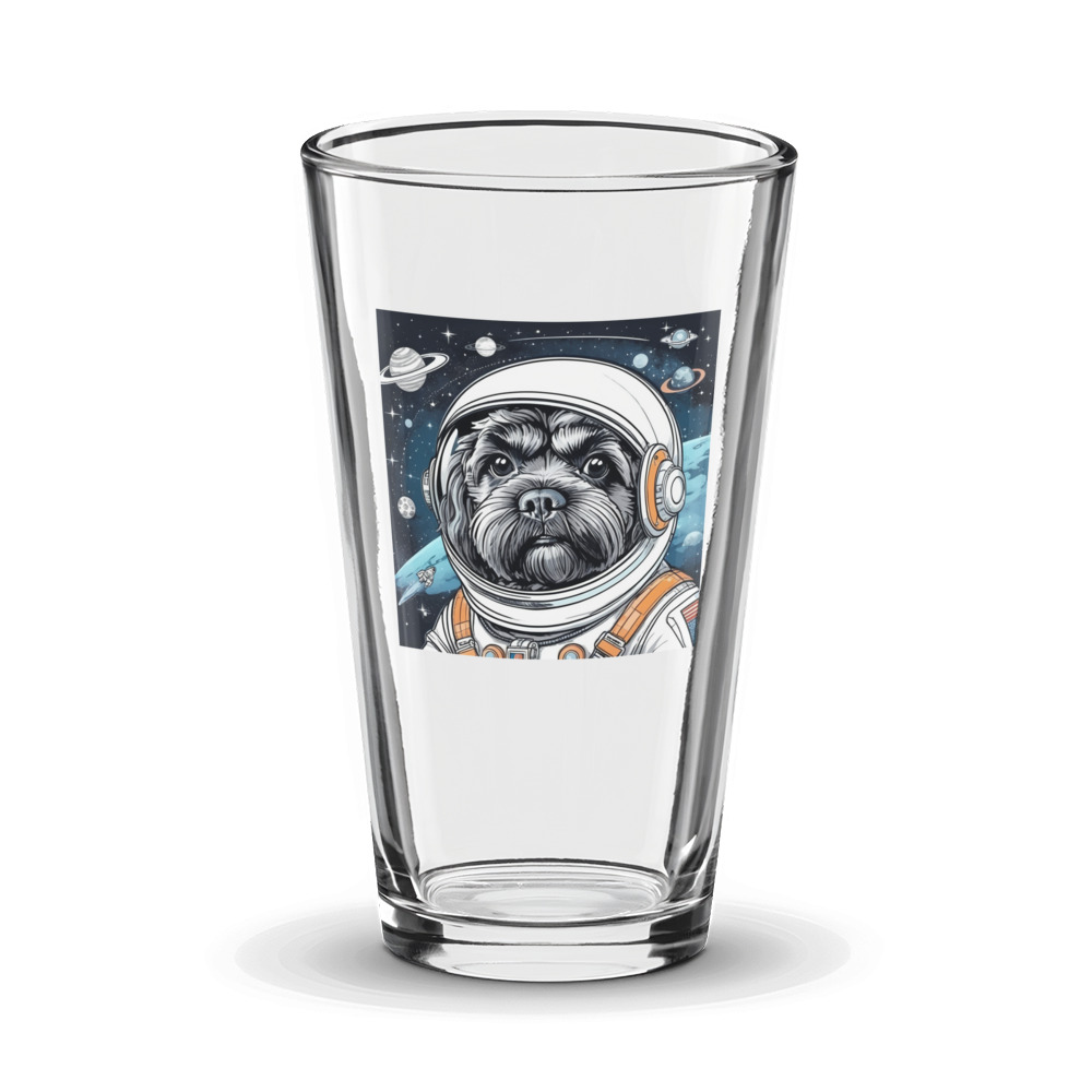 PugMug Custom Lily Glass Tumbler