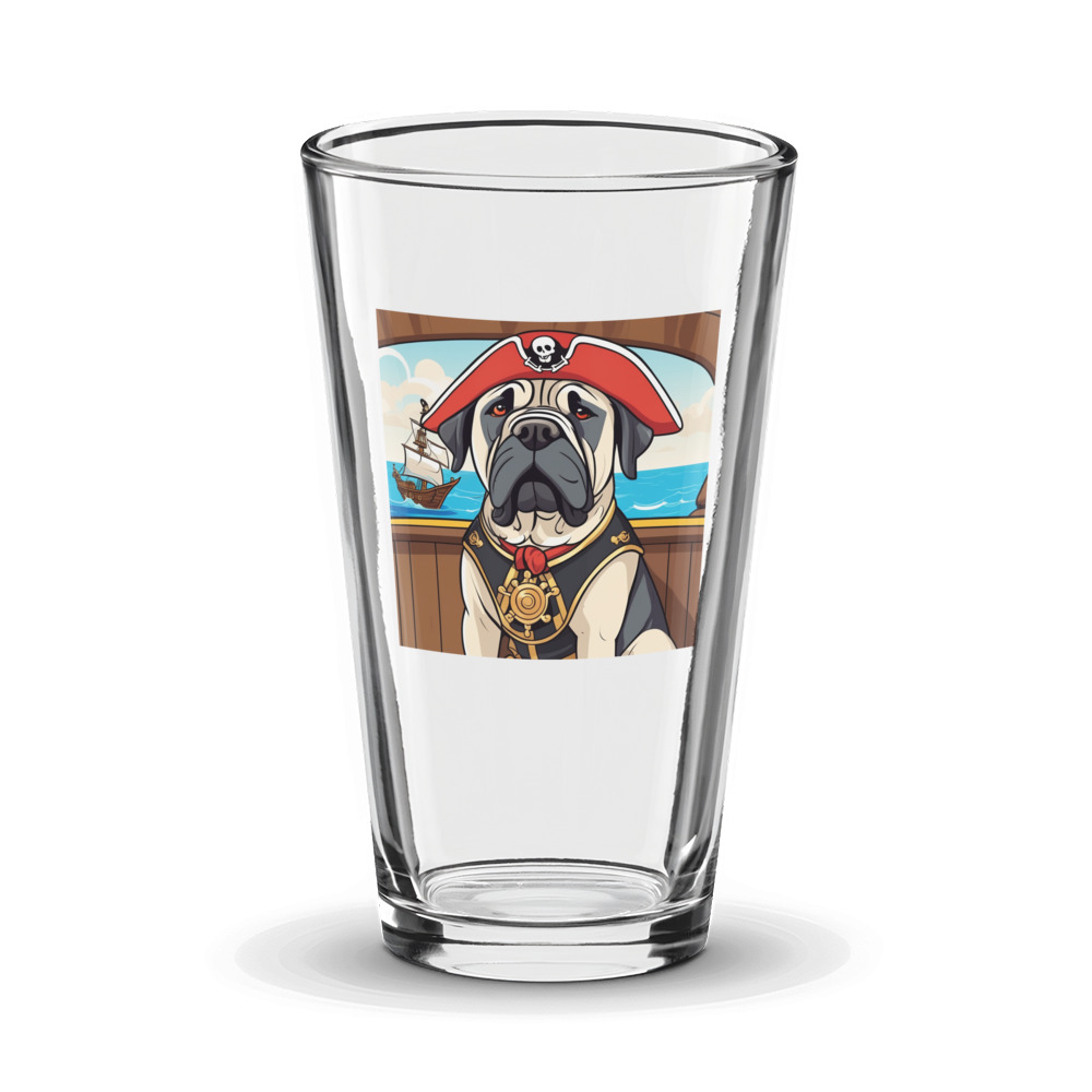 PugMug Custom Mastiff Glass Tumbler