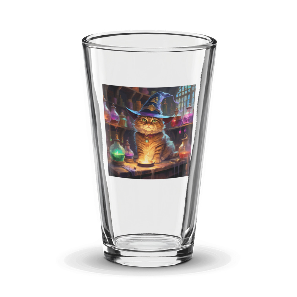 PugMug Custom Tabby Exotic Cat Glass Tumbler