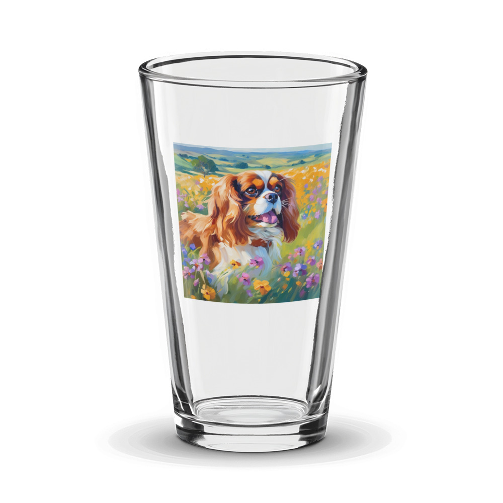 PugMug Custom Cavalier King Charles Spaniel Glass Tumbler