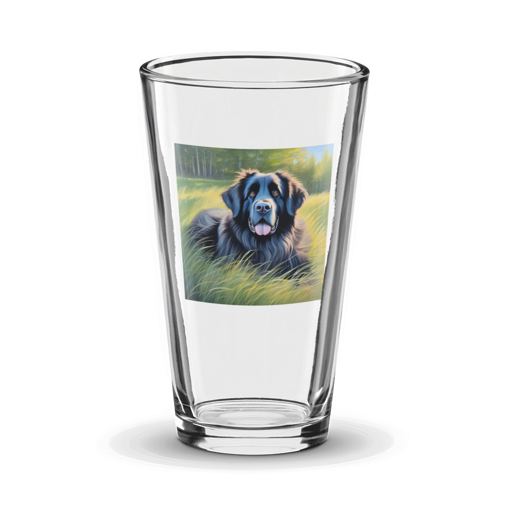 PugMug Custom Newfoundland Glass Tumbler
