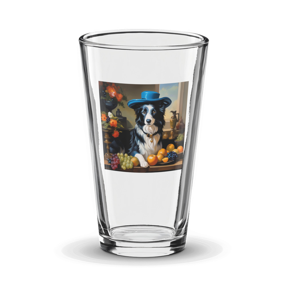 PugMug Custom Border Collie Glass Tumbler