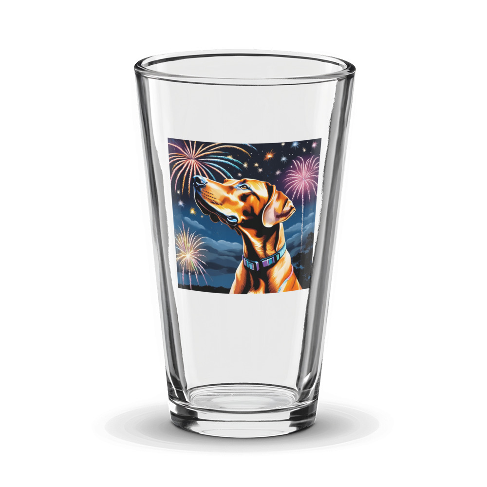 PugMug Custom Rhodesian Ridgeback Glass Tumbler
