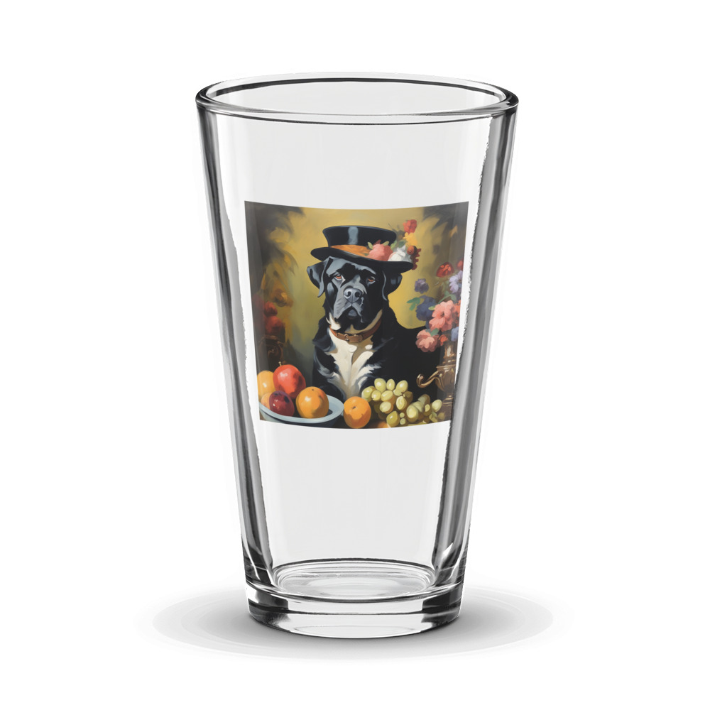 PugMug Custom Mastiff Glass Tumbler