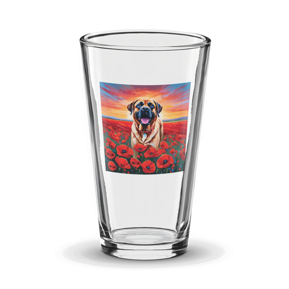 PugMug Custom Mastiff Glass Tumbler