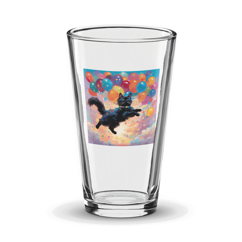 PugMug Custom Black Ragdoll Cat Glass Tumbler