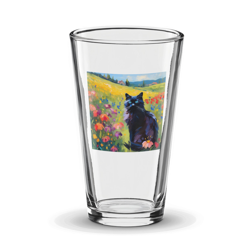 PugMug Custom Black Ragdoll Cat Glass Tumbler